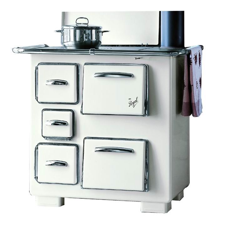 Cucina a legna anni 50 colore avorio